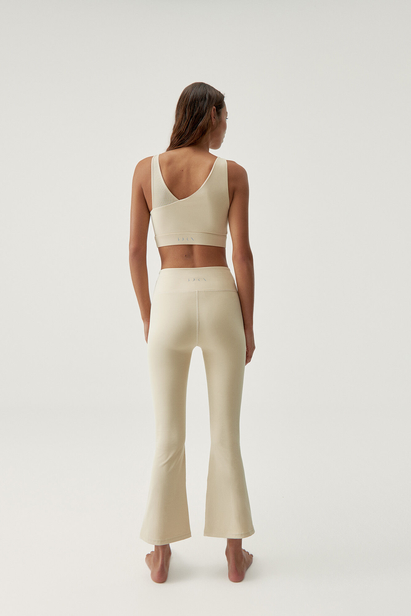 Legging Jin Flare Oat Milk - bege