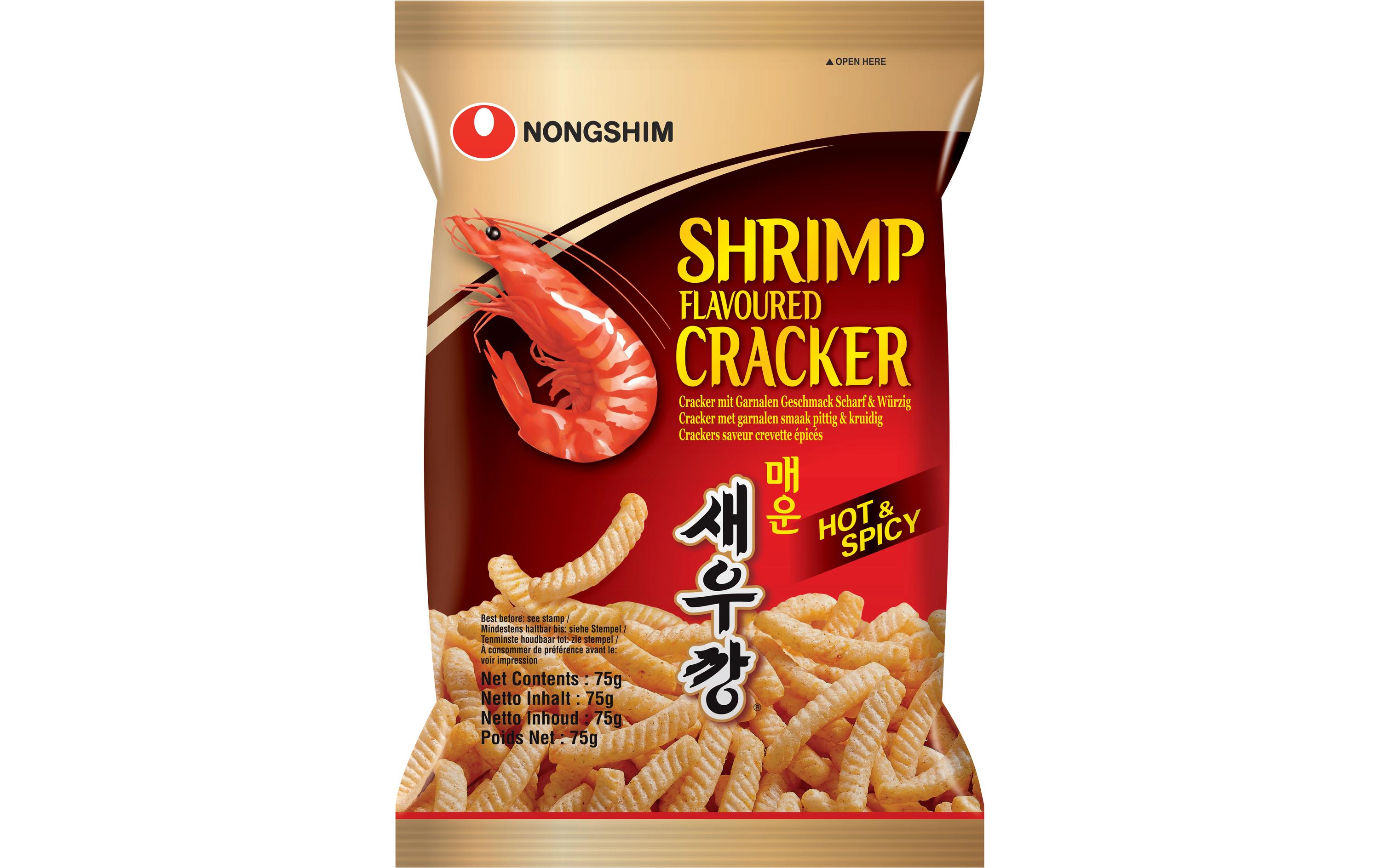 Shrimp Flavoured Cracker hot 75 gKräcker mit Garnelen Geschmack