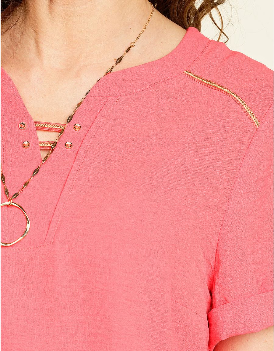 Robe chic rouge corail