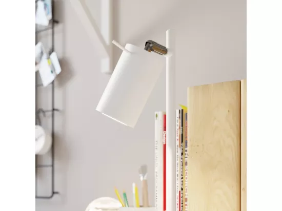 Sollux Lighting Ring Lampe de travail de bureau, blanc, 1x GU10