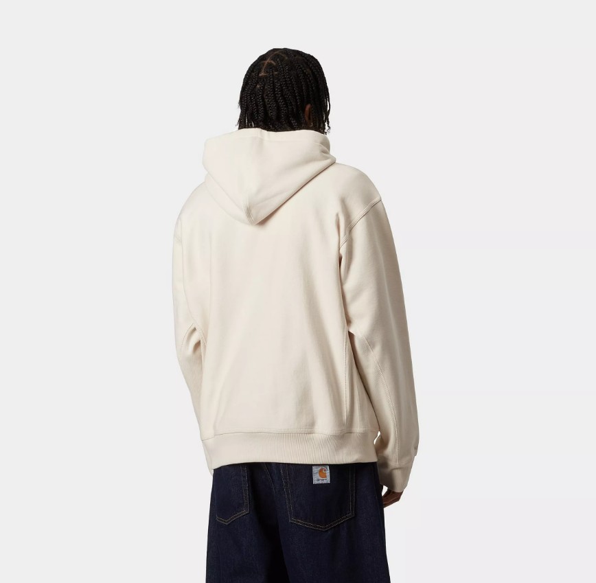 Carhartt WIP Hooded American Script Sweat Natural