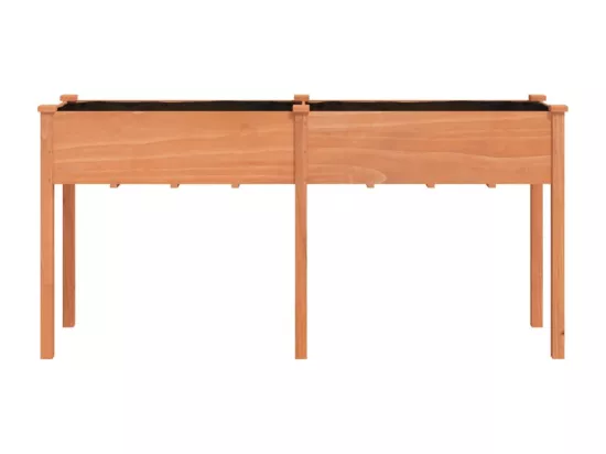 Jardinière bac lit surélevé bois marron 161 x 45 x 76 cm 02_0038125