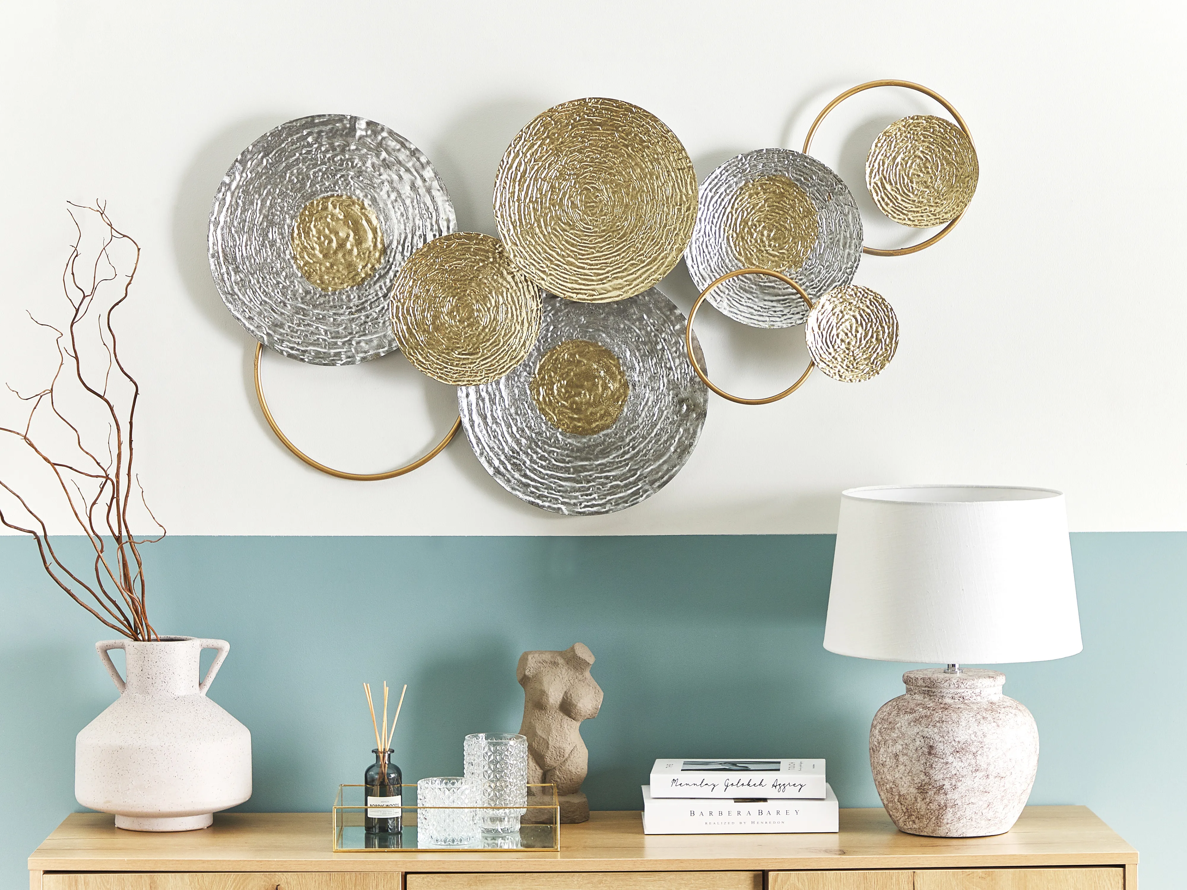 Wanddecoratie VANADIUM Metaal 60 cm Goud