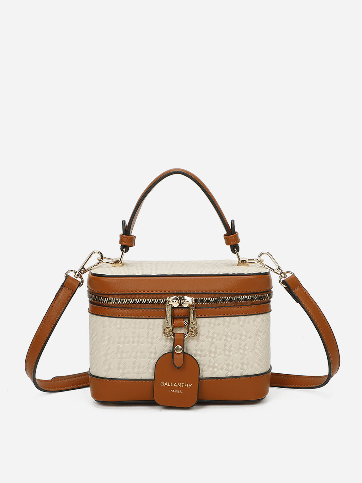 Petit sac vanity bi-matières- beige_et_marron