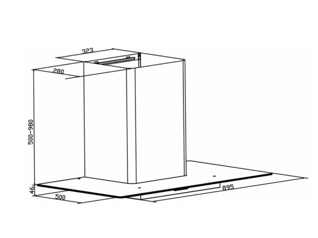 CHAMINÉ CANDY CVM970LX INOX 90 CM