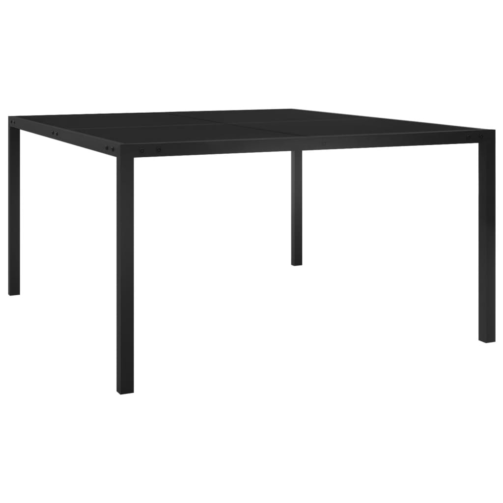 Mobilier de salle à manger d'extérieur 5 pièces acier