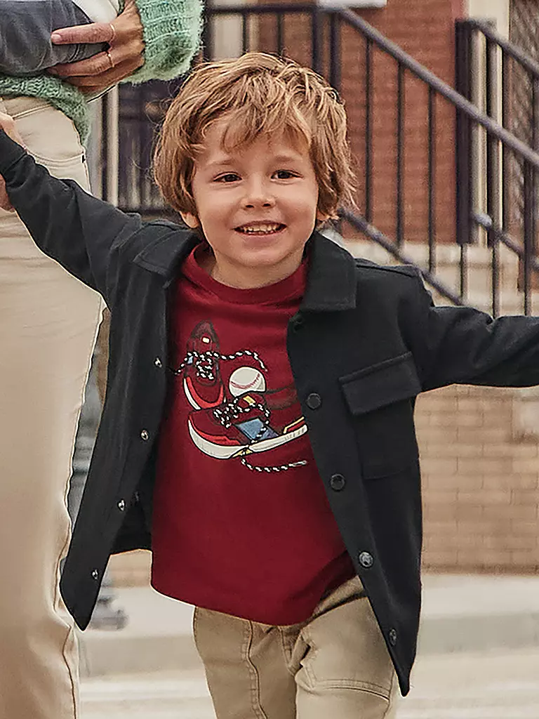 MAYORAL Jungen Langarmshirt dunkelrot