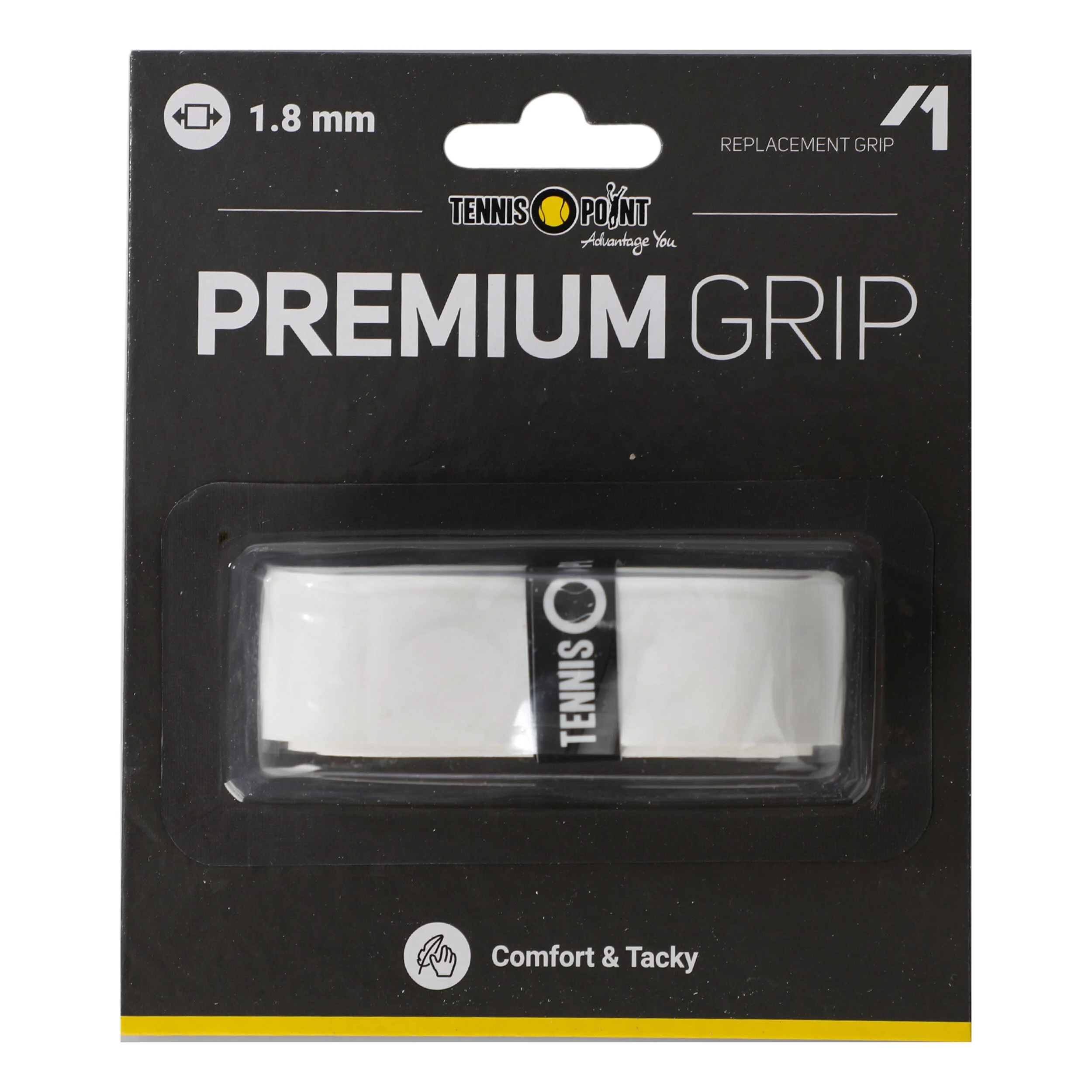 Tennis-Point Premium Grip Pack 1 Unité - Blanc