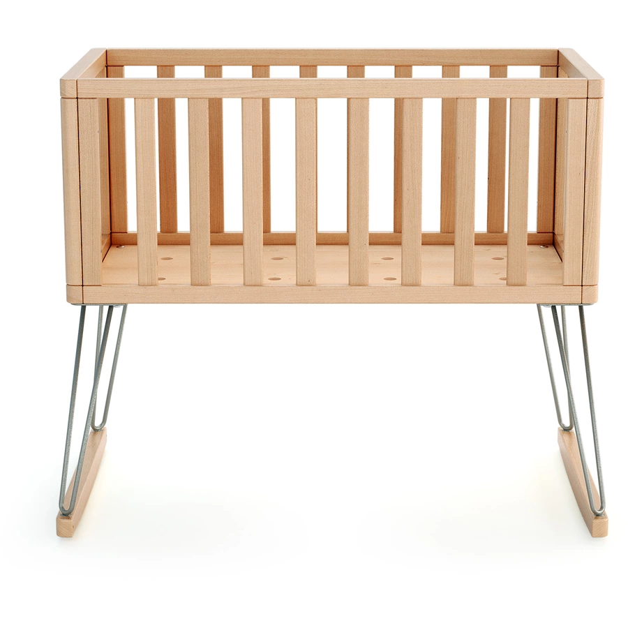 JURABABY Babywiege ONLY 40 x 80 cm Scandicraft Buche Stahl
