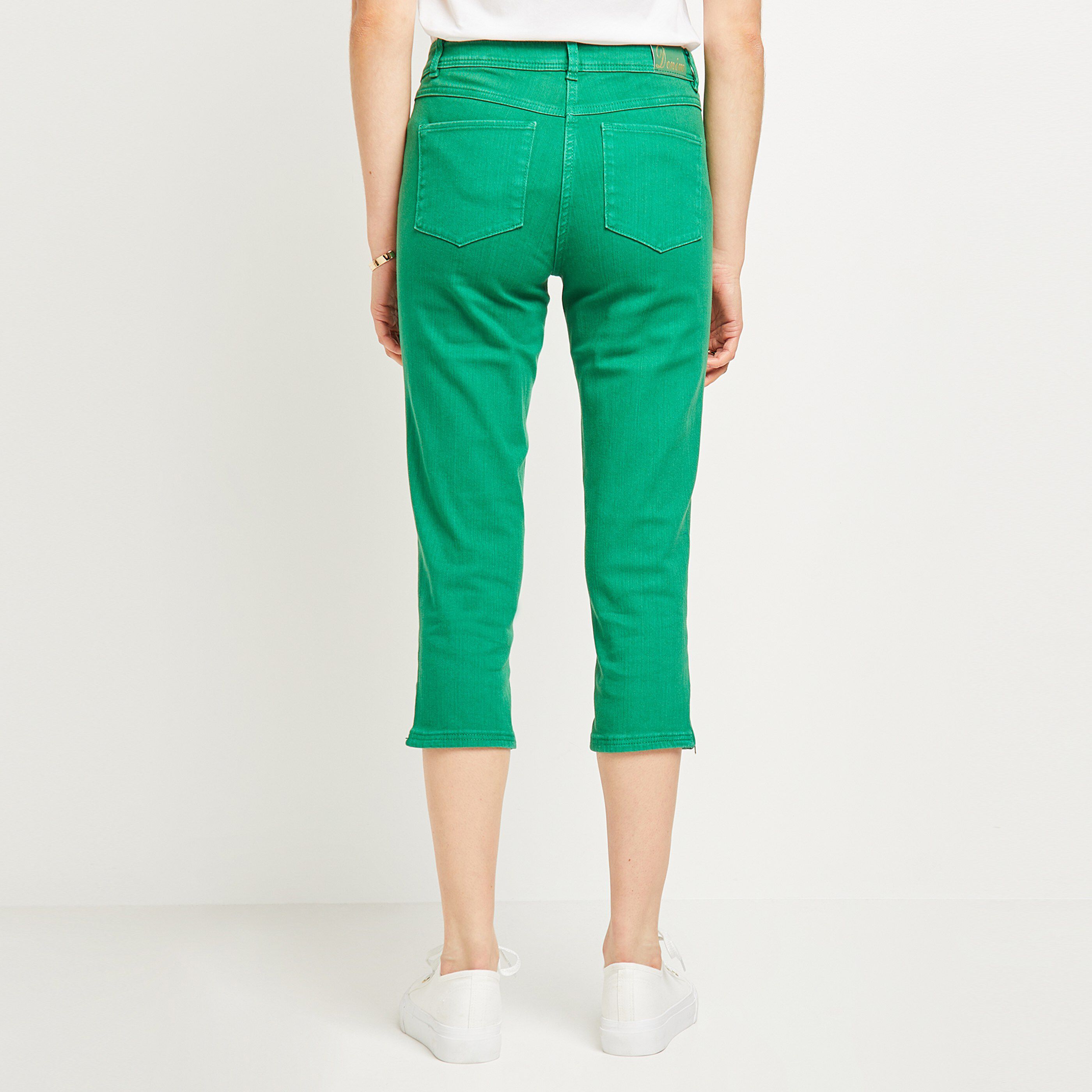 Corsaire jean femme - VERT