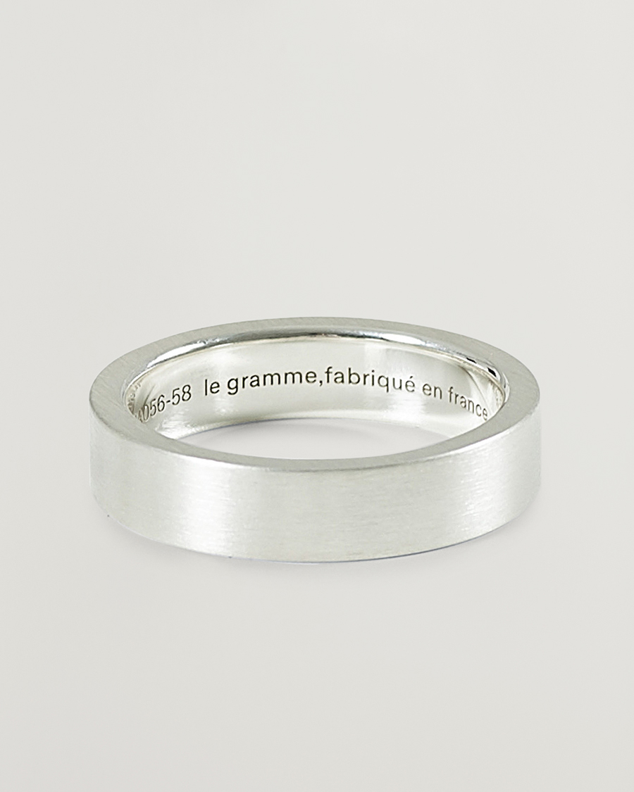 LE GRAMME Ribbon Brushed Ring Sterling Silver 7g