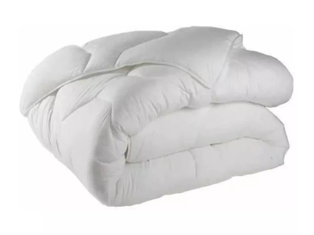 Couette tempérée anti-Acariens - 140 x 200 cm - Blanc