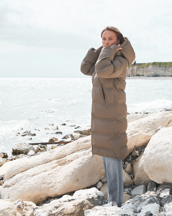 Neo Noir Viviana C Water Repellent Puffer Jacket Dark taupe