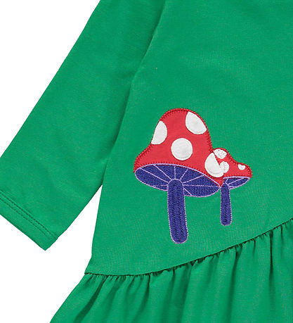 Freds WoRød Kjole - Mushroom - Earth Green m. R?d