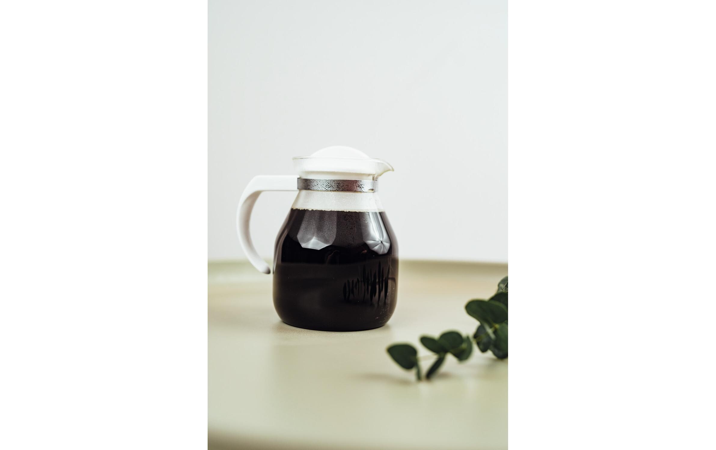 Teekanne Content 1.25 l, Transparent/WeissTeebereiter