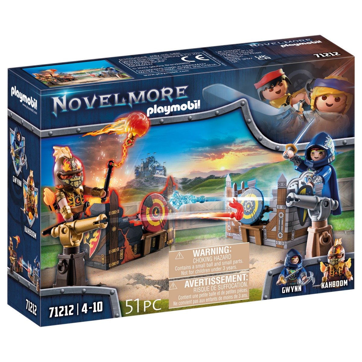 Duel Chevalier Novelmore et Burnham Raider Playmobil Novelmore 71212