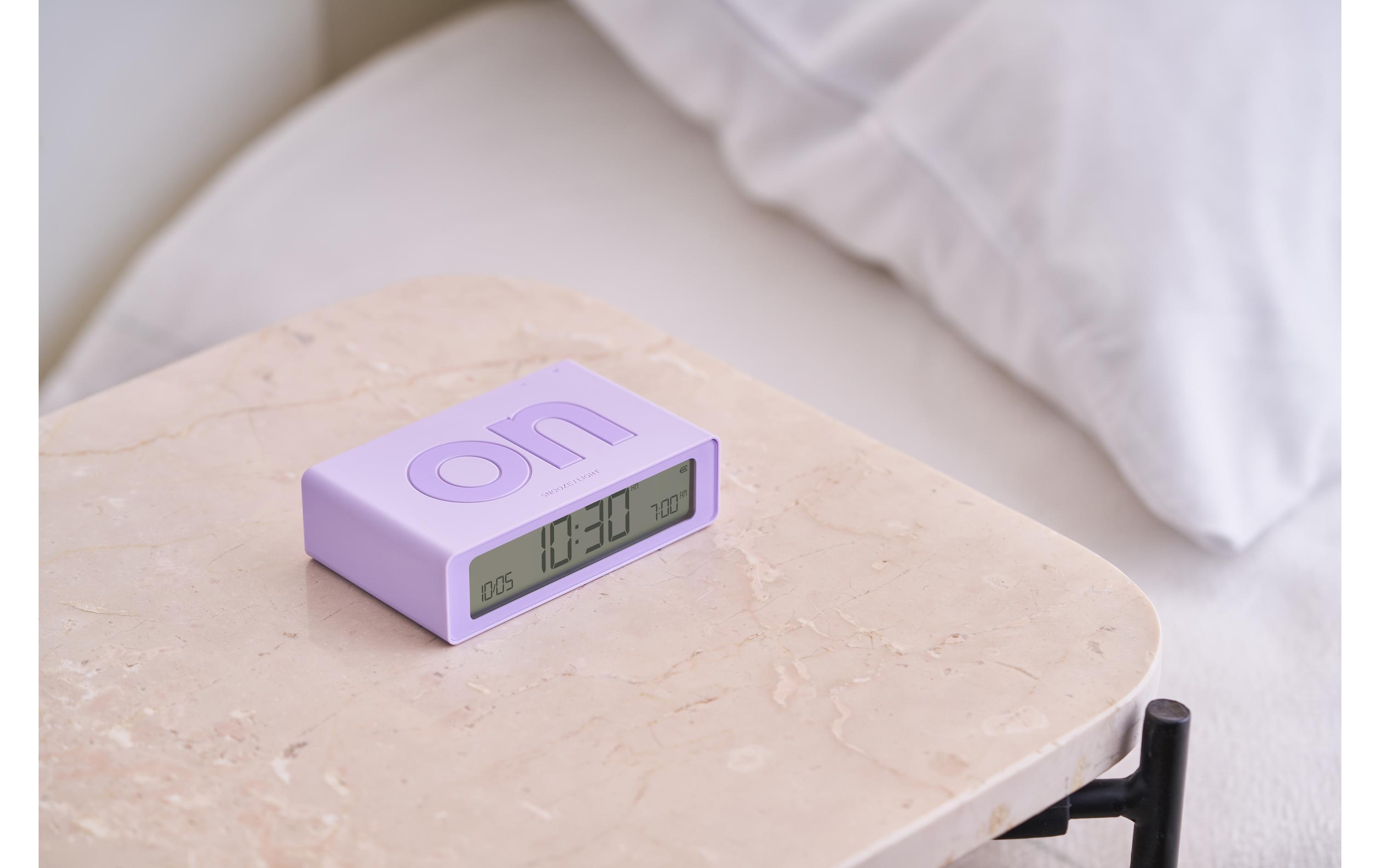 Digitalwecker Flip Mini LavendelMini LCD-Wecker mit Umkehrfunktion (On/Off)