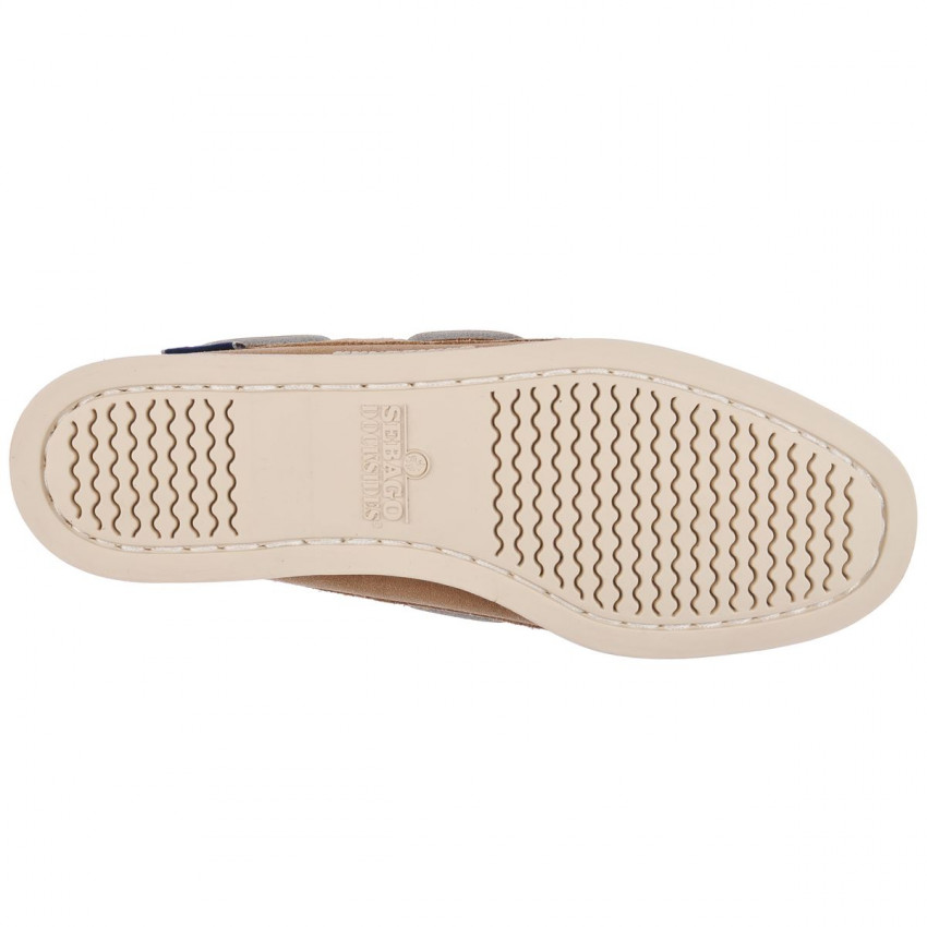 DOCKSIDES PORTLAND FLESH OUT Beige Camel-Chaussures bateau pour femme en cuir suede