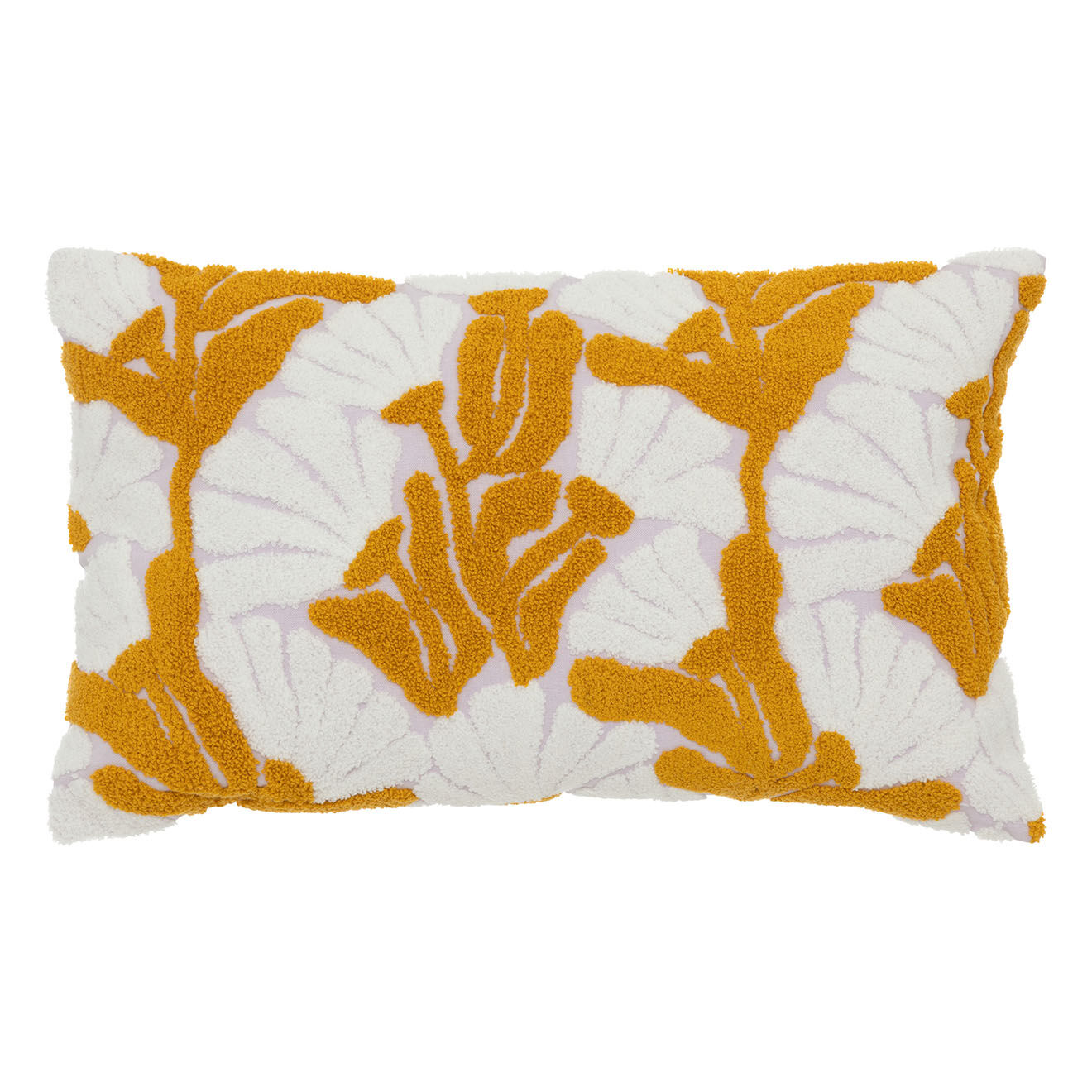 Atmosphera Coussin broderie Daisy lilas - 30x10x50 cm