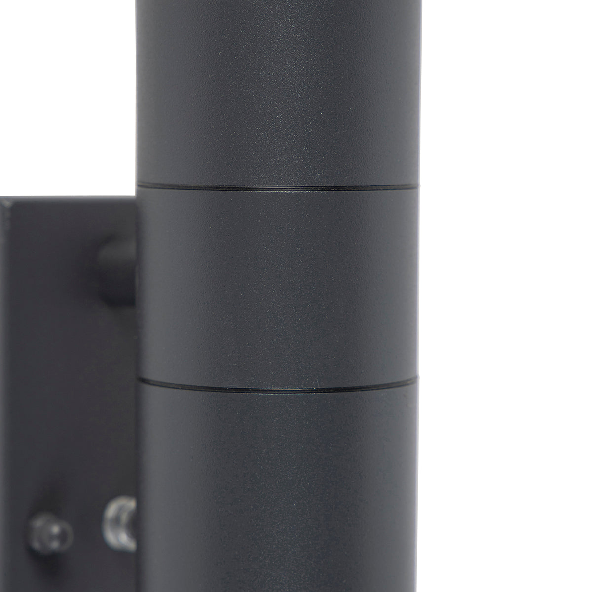 QAZQA Set van 2 buiten wandlamp donkergrijs 2-lichts schemersensor -