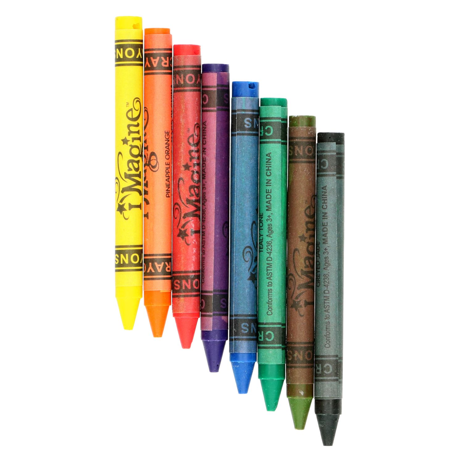 Textielkrijtjes, 8 stuks