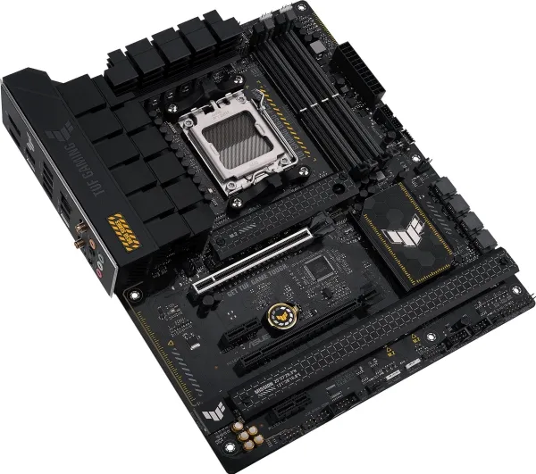 ASUS TUF Gaming B650-Plus WiFi - Bundkort - ATX - Socket AM5 - AMD B650 Chipset - USB-C 3.2 Gen 2x2, USB 3.1 Gen 2, USB 3.2 Gen 2, USB-C 3.2 Gen2, USB-C 3.2 Gen 1 - 2.5 Gigabit LAN, Wi-Fi 6, Bluetooth - onboard grafik (CPU påkrævet) - HD Audio (8-kan