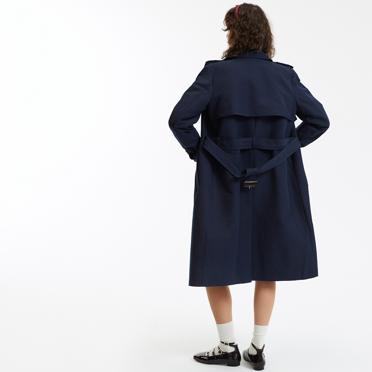 COLEÇÕES LA REDOUTE<br>Trench coat com fechamento de botão duplo