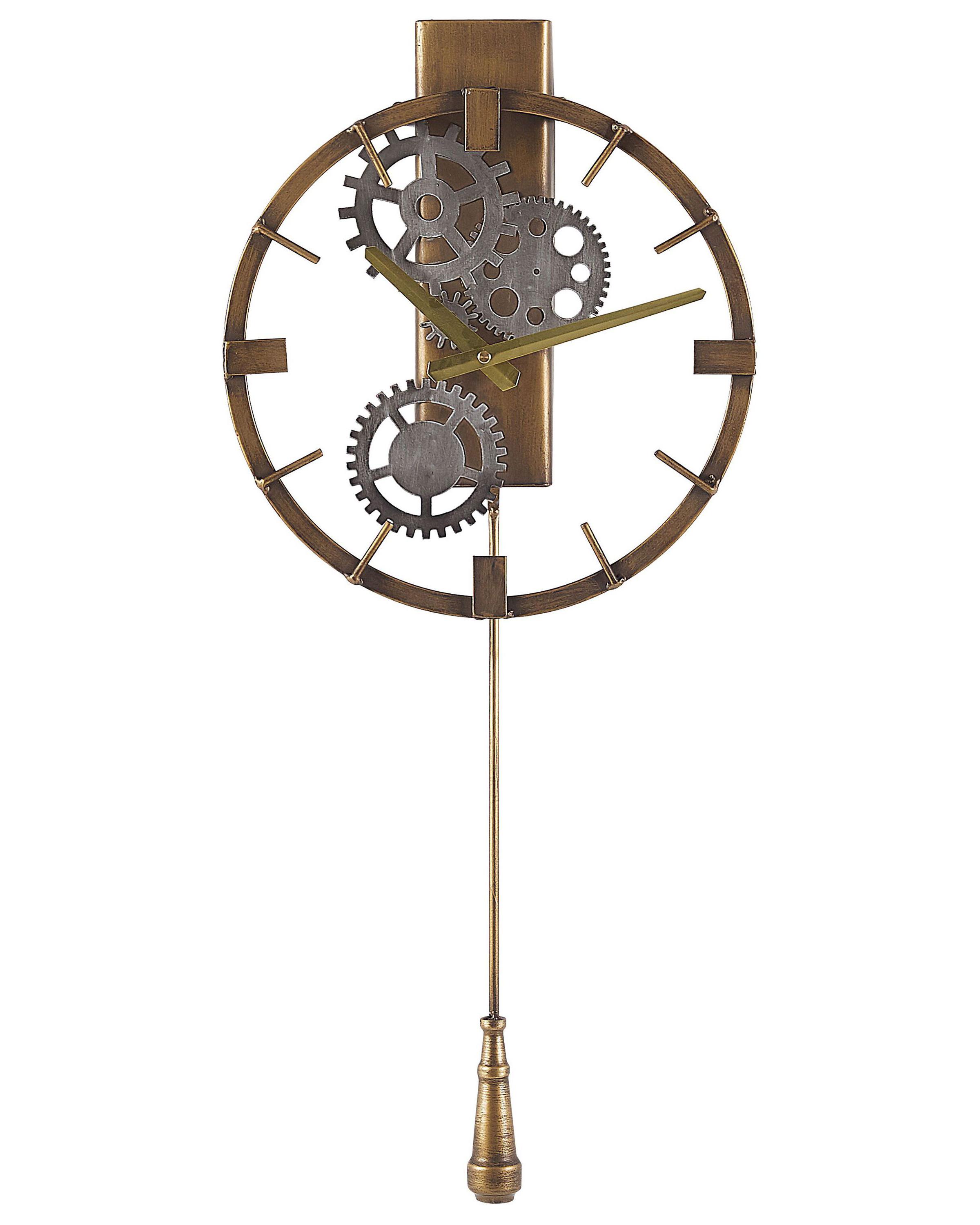 Wandklok MARCOTE 30 cm Metaal Goud