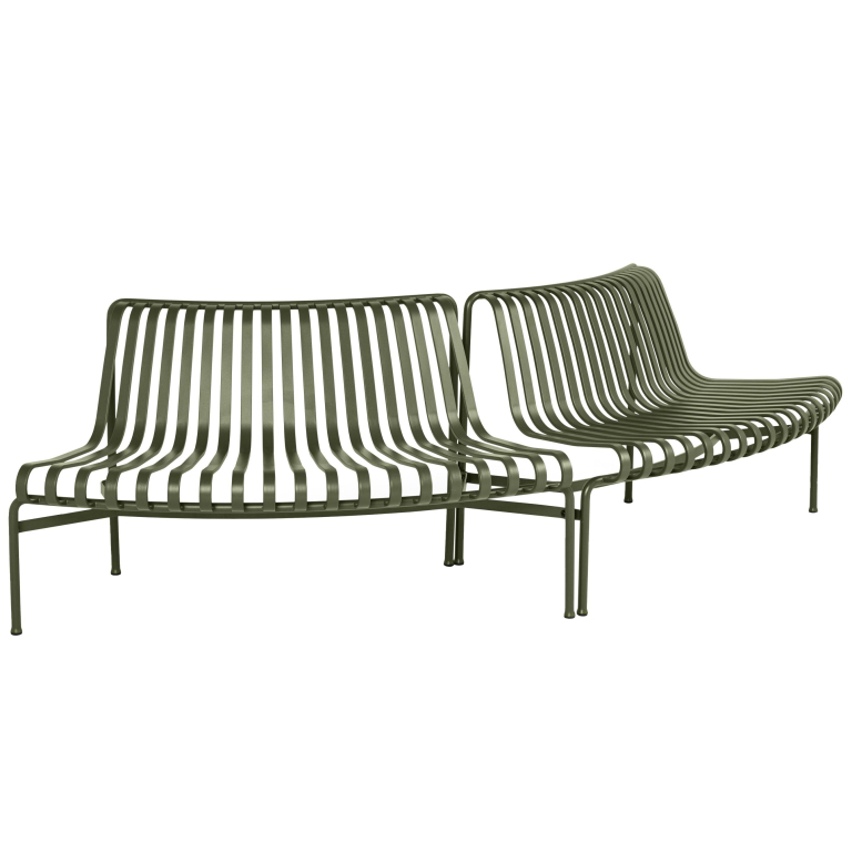 Hay Palissade Park tuinbank rond set van 2 out/out Olive