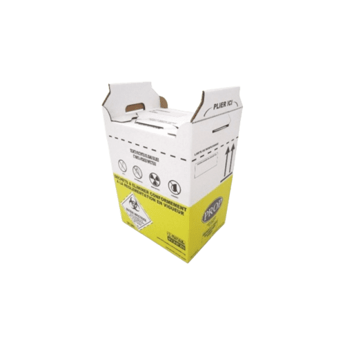Carton hospitalier DASRI 25L bas lien coulissant NF X