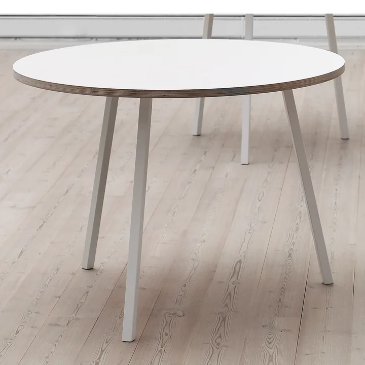 HAY - Loop Stand Round Table, Ø 105 cm, weiss / weiss