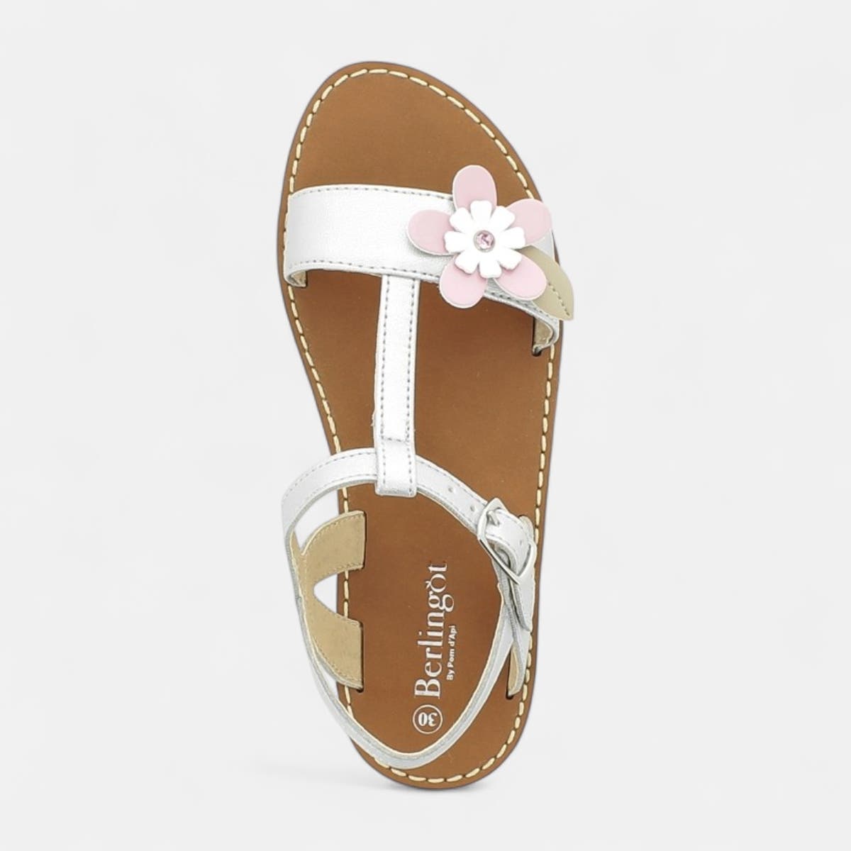 Nu-pieds Fille argent