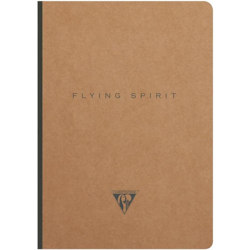 Flying Spirit carnet brochure cousue A5 192 pages ligné motifs assortis papier ivoire 90g - Kraft
