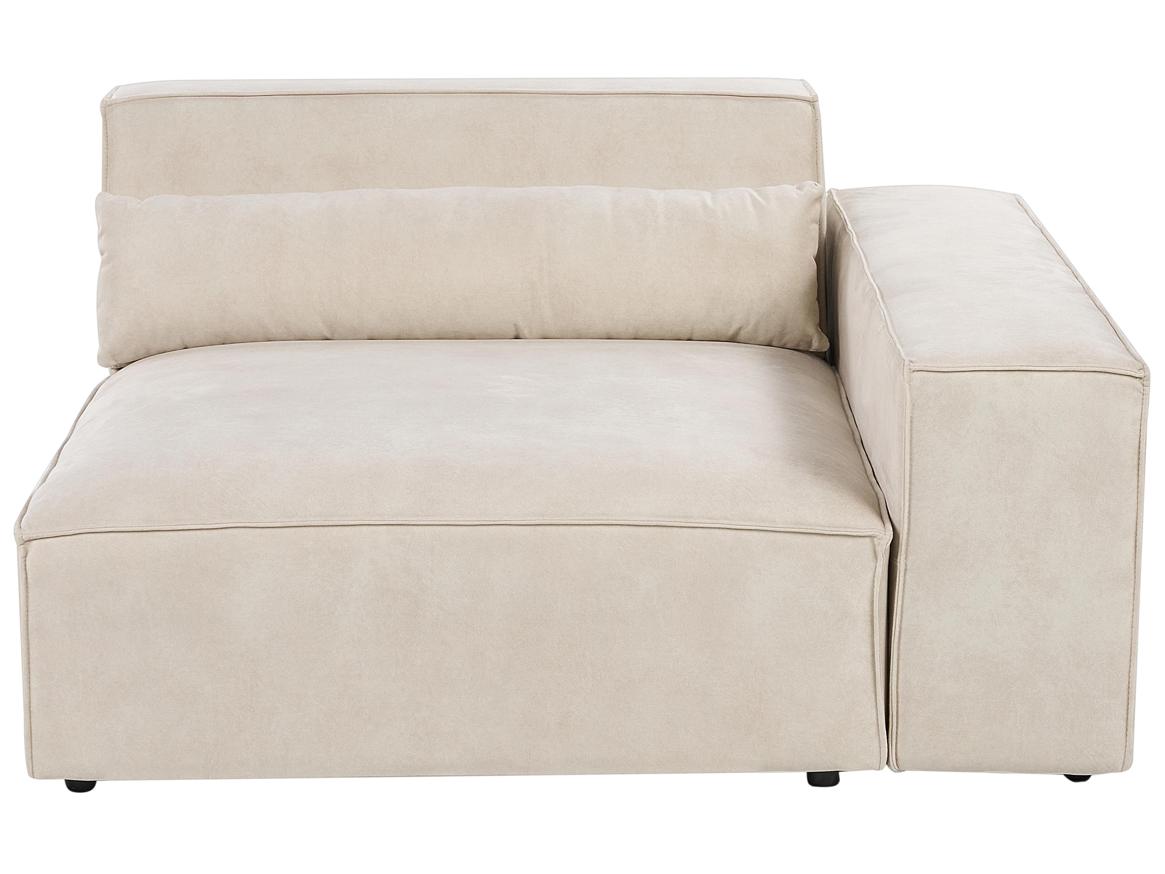 Modulaire bank 2-zits HELLNAR Fluweel Lichtbeige