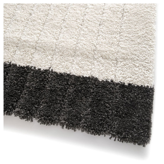 Tapis de salon en relief - modern circle - crème - 160 x 230 cm