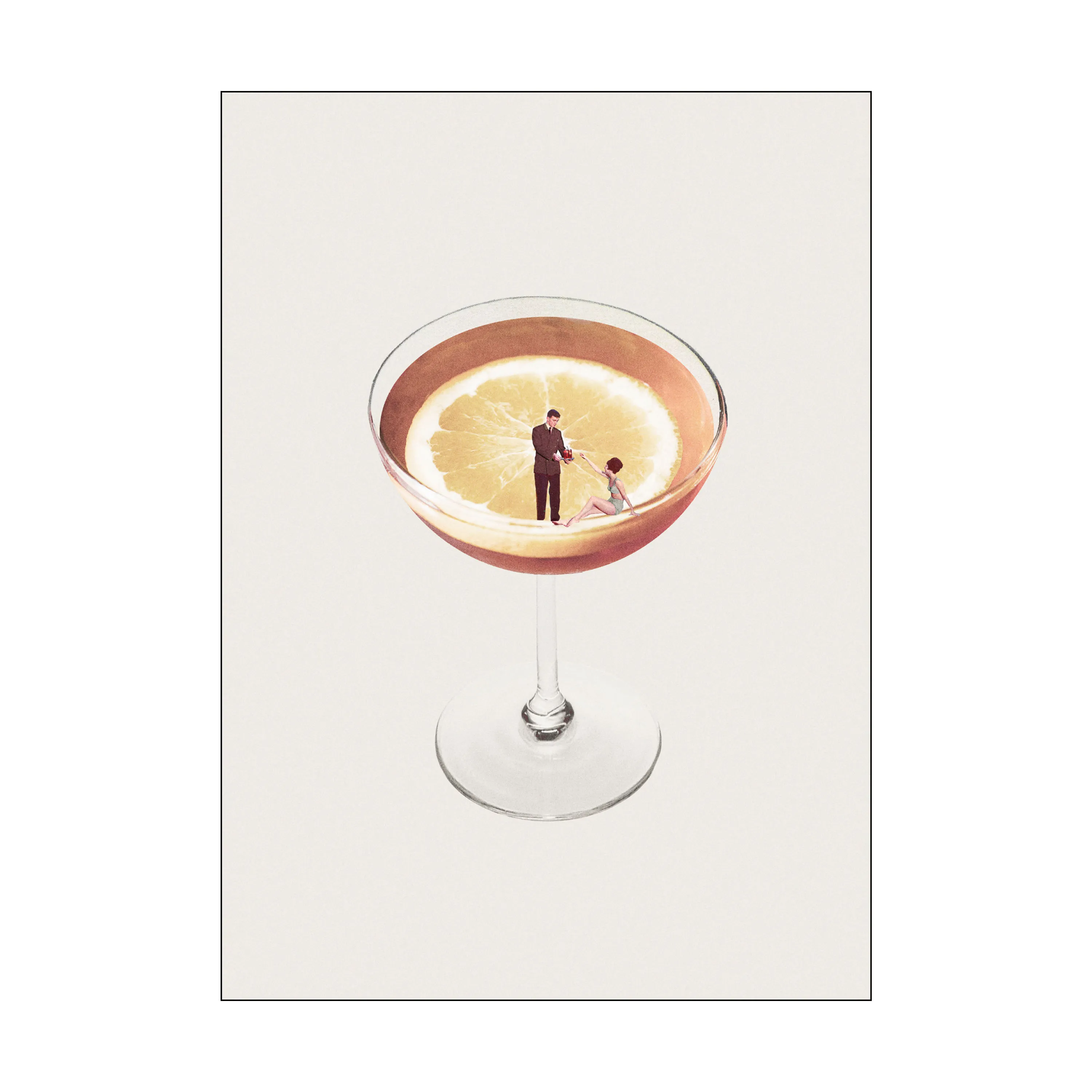Poster&Frame Plakat - My drink needs a drink