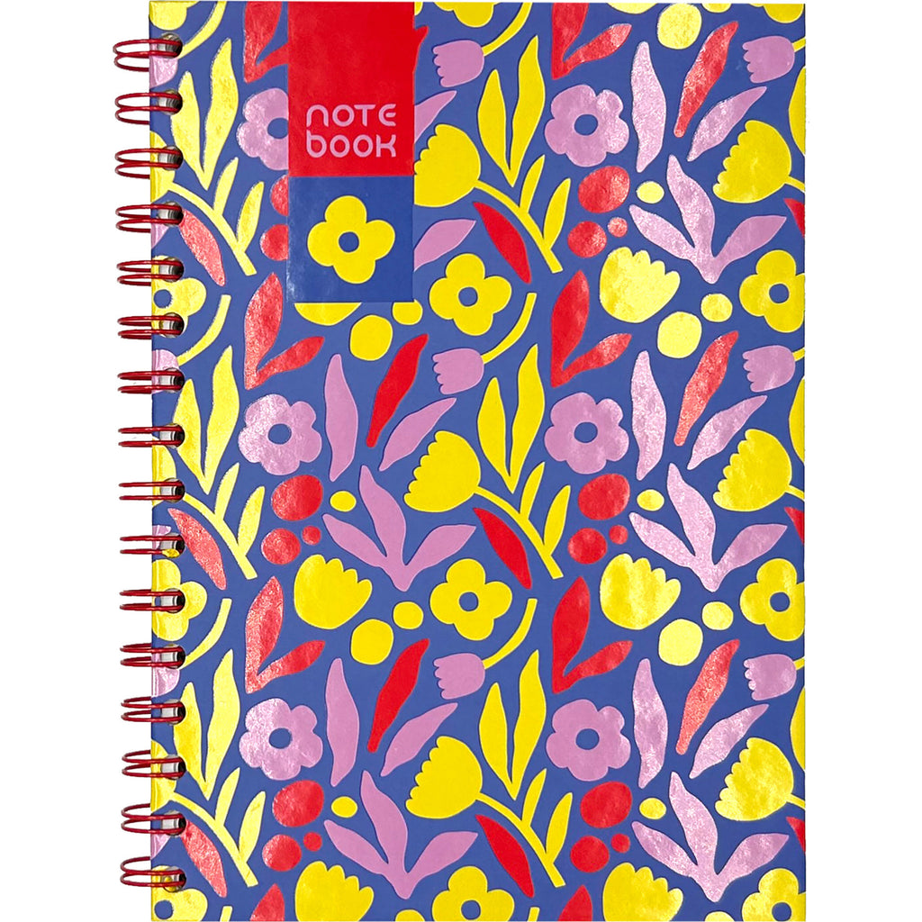 Caderno Espiral A5 Capa Dura Liso 96F Flower Note!