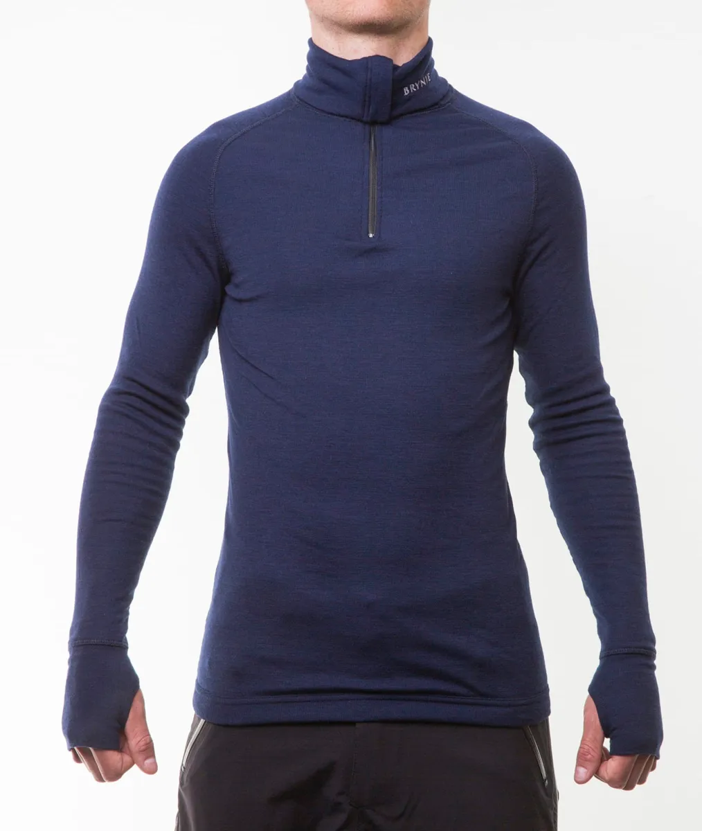 Brynje Unisex Arctic Zip Polo Charcoal