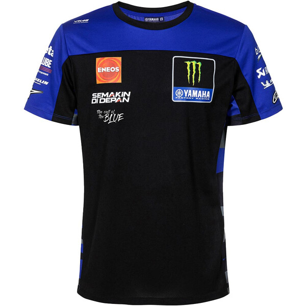 yamaha - T-shirt Monster Energy Noir / Bleu