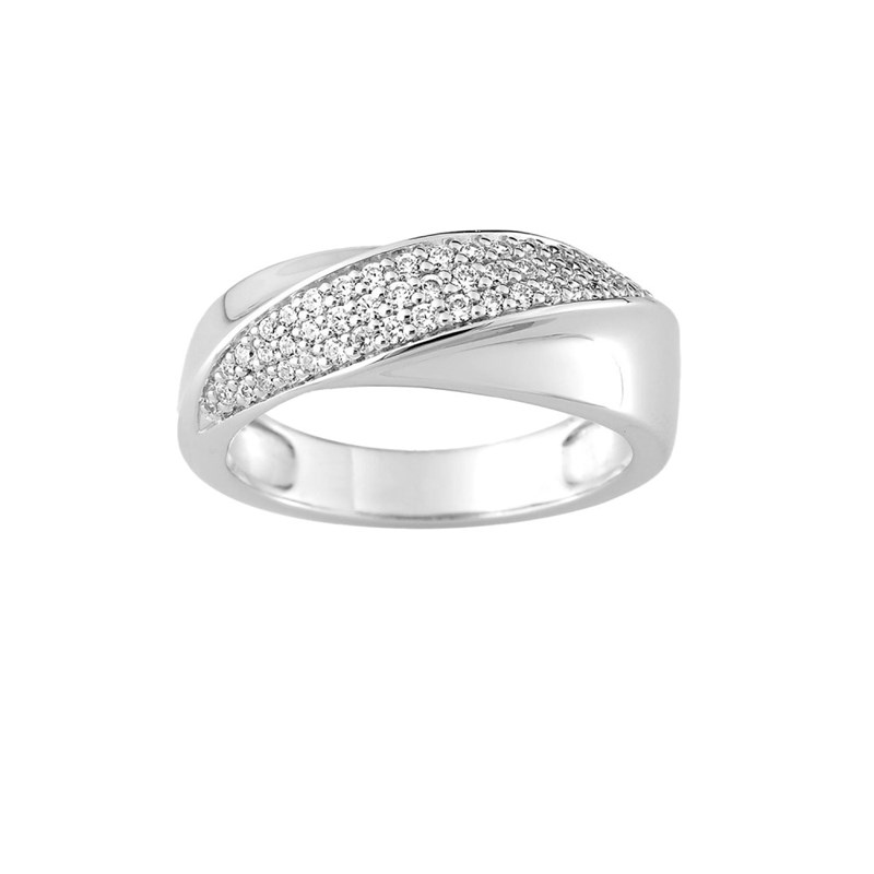 Bague femme - Oxyde de zirconium - Argent 925