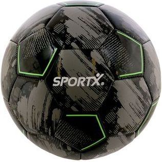 SportX - Mini Voetbal - Grijs-Zwart - PVC