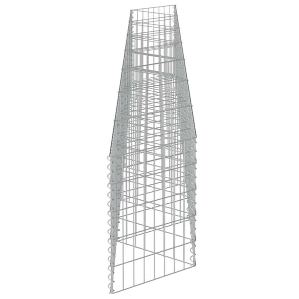 vidaXL Gabion galvanisert stål 450x30x50 cm