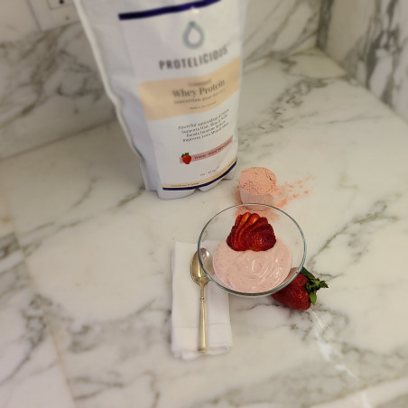 Protelicious Protéines de lactosérum - Fraises Délices (1kg)