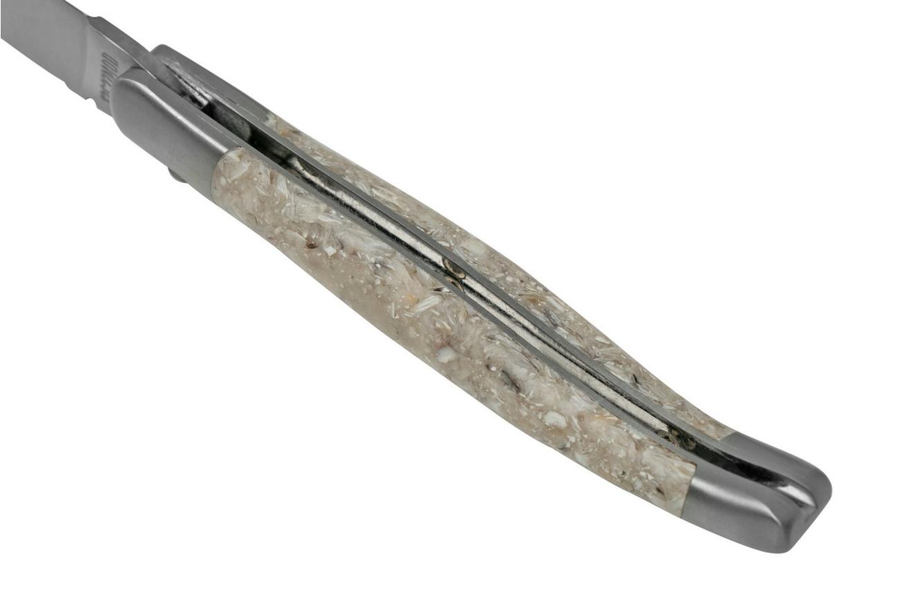 Laguiole en Aubrac Oyster L0212CQH oesterschelp, mat, laguiole zakmes, 12 cm