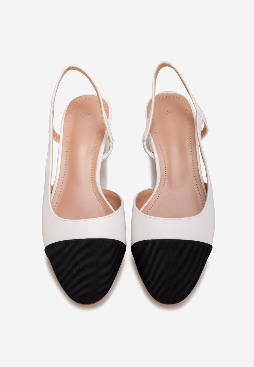 Chaussures slingback blancs Varese