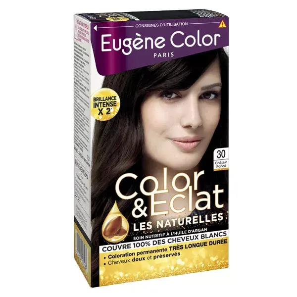 Eugène Color Les Naturelles Crème Colorante Permanente n°30 Châtain Foncé
