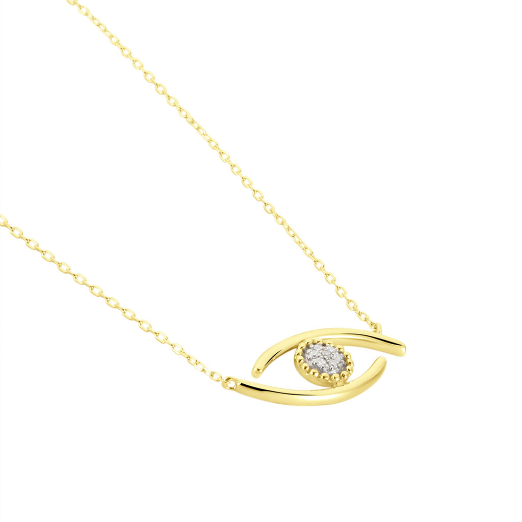 Collier Irlana Or Jaune Diamant