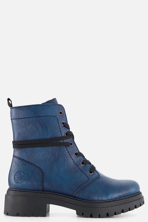 Rieker Veterboots blauw Synthetisch