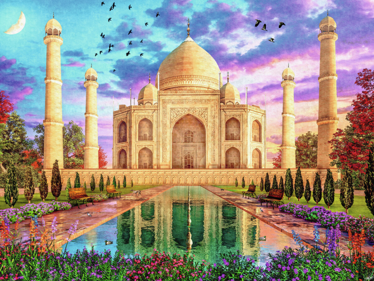Ravensburger Puslespil - Taj Mahal - 1500 Brikker