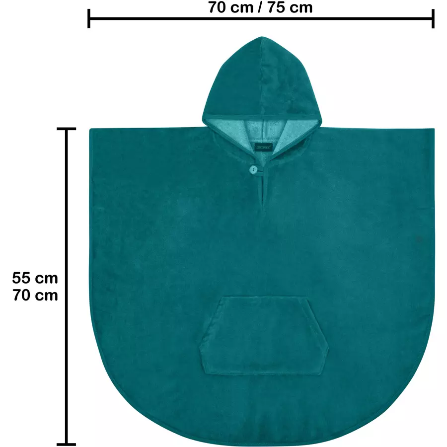 normani Kinder Badeponcho weich Melilla Blau